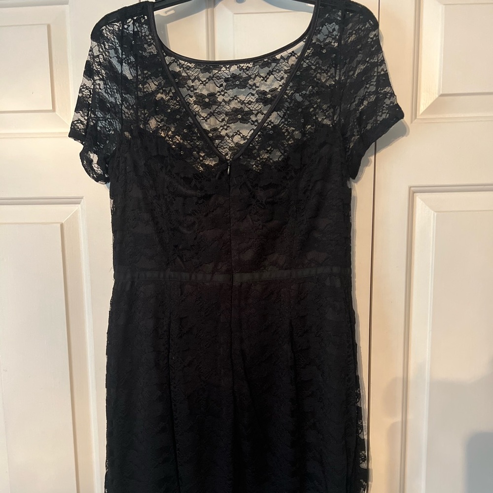 Ladies Size 12 black lace dress-never worn